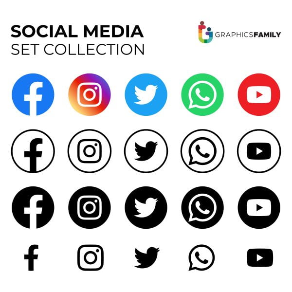 Free Icons for Social Networking Vector Illustration Design ...