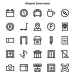 Free Airport Icons with Outline Style