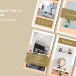 Furniture stories social media template banner