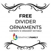 10 Hand Drawn Ornament Divider Free Vector Pack 2