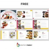 Free Maknyoes Restaurant and Food Editable PowerPoint Template Presentation