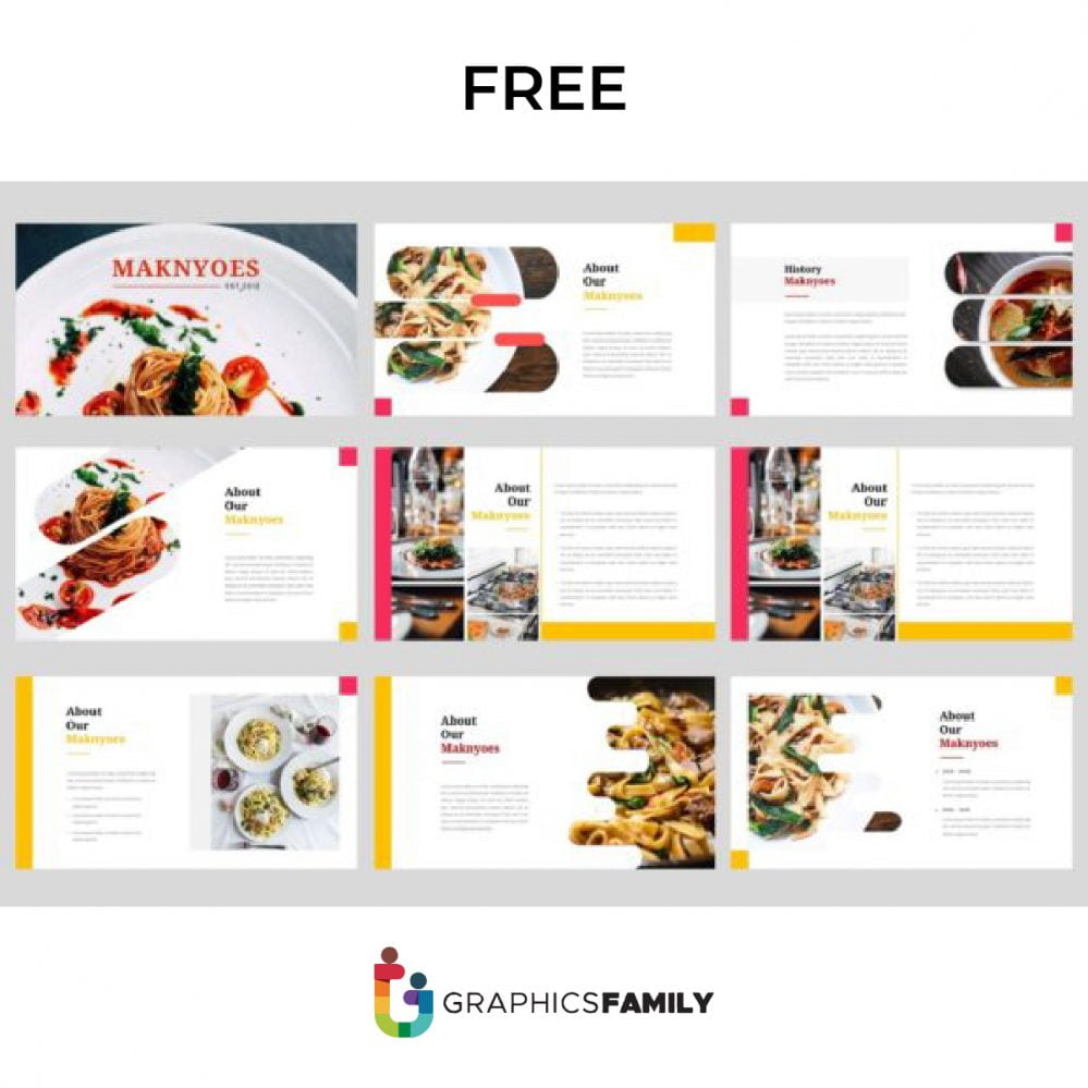 Free Maknyoes Food PowerPoint Template Presentation