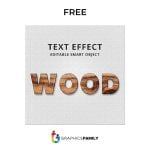 Free Wood Text Effects PSD