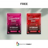 Free Valentine Party Flyer Graphic