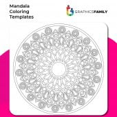 Free Mandala Coloring Template #18