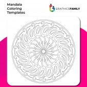 Free Mandala Coloring Template #15