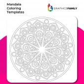 Free Mandala Coloring Template #10