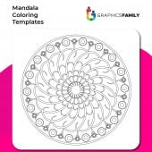 Free Mandala Coloring Template #11