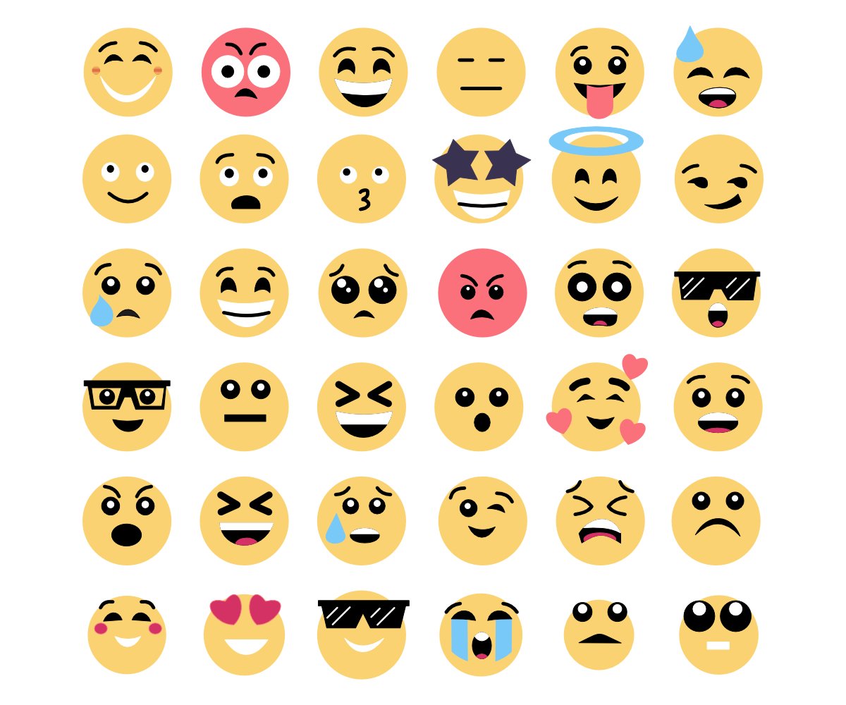 Free Cute Mixed Emoji Set – GraphicsFamily