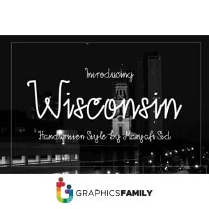 Free Wisconsin Monoline Script Font – GraphicsFamily