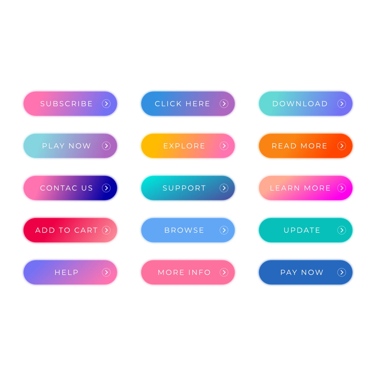 Free Colorful Web Buttons Download