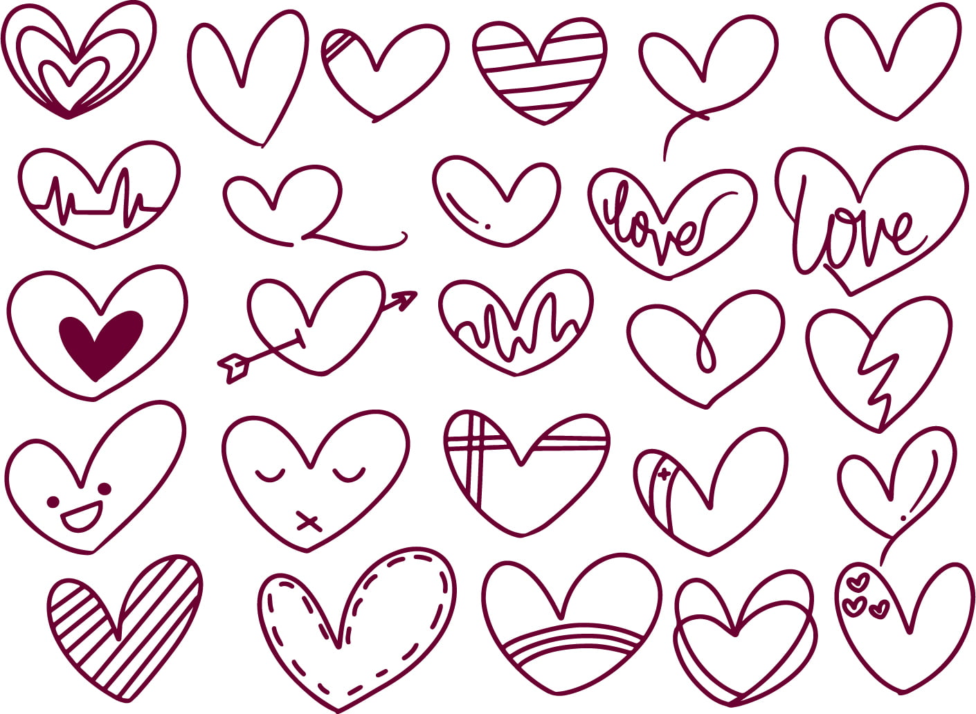 Love Shape Vector Art, Icons, and Graphics for Free Download