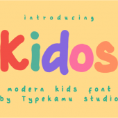 Free Kidos cute font