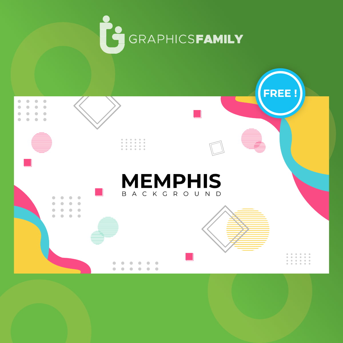 Blue Geometric Memphis Graphic Background Element Design Backgrounds