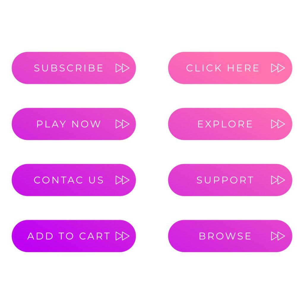 Free Pack of modern style buttons for mobile app, website design ...