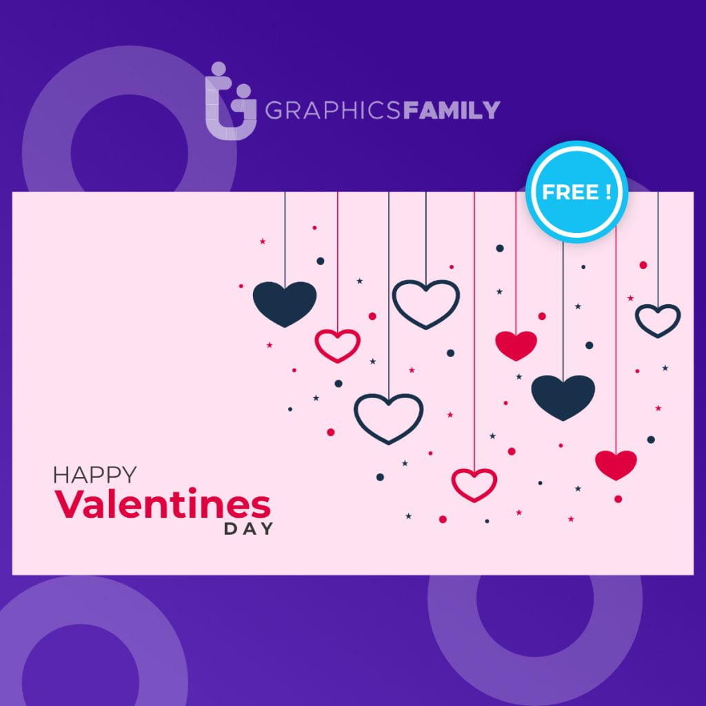 💖 💑 Free Stylish Hanging Hearts Background for Valentines Day ...