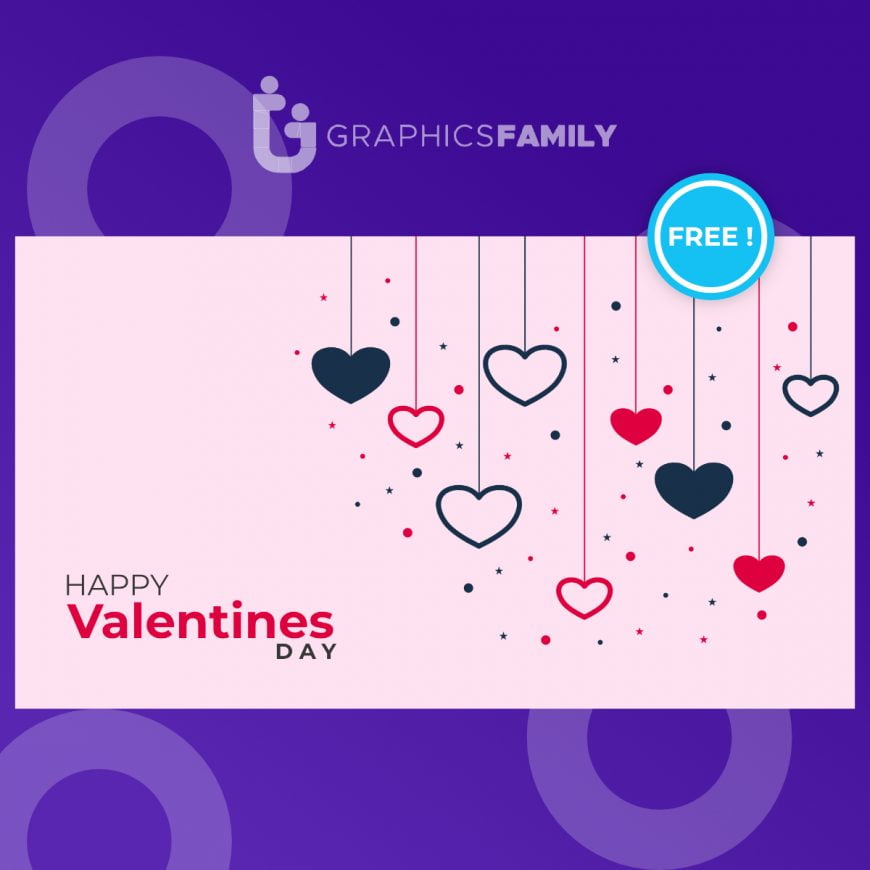 Stylish-hanging-hearts-background-for-valentines-day1