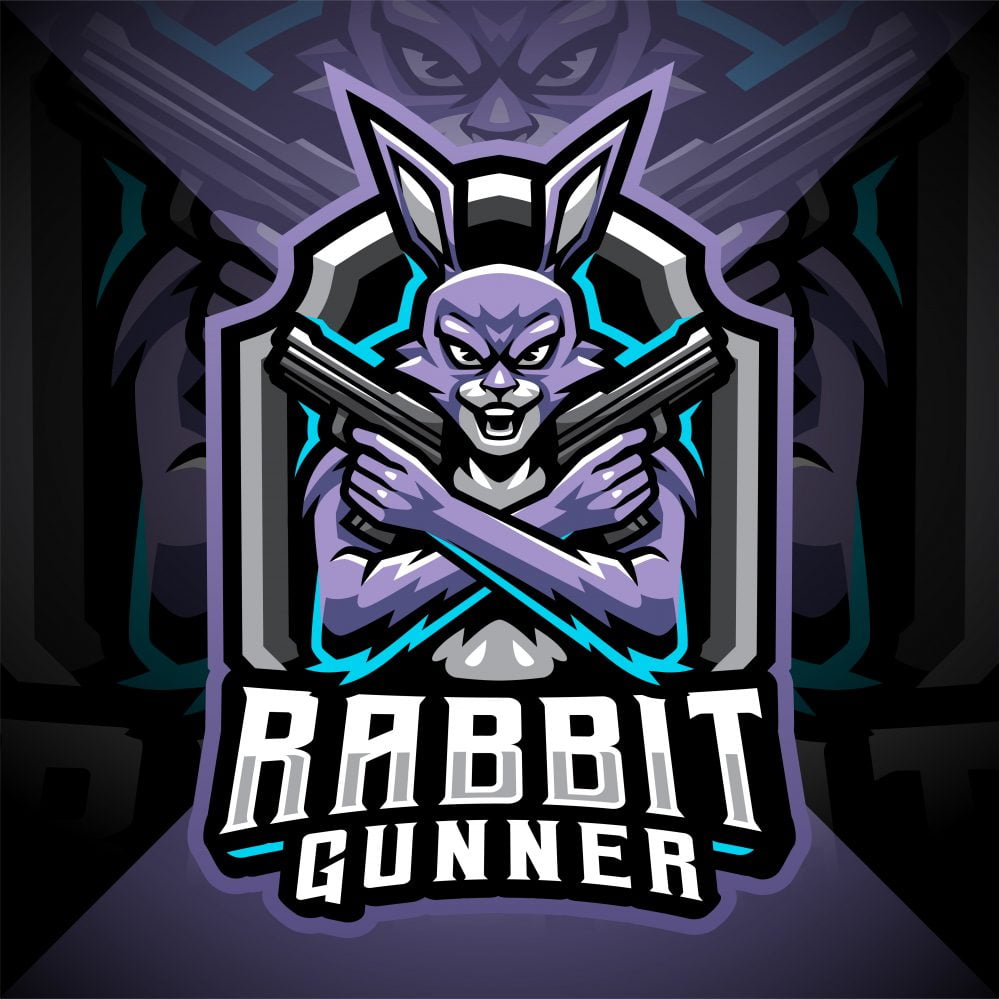 Rabbit Esport Mascot Logo
