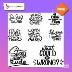 Set of motivational quotes vector