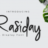 Rasiday display font Free