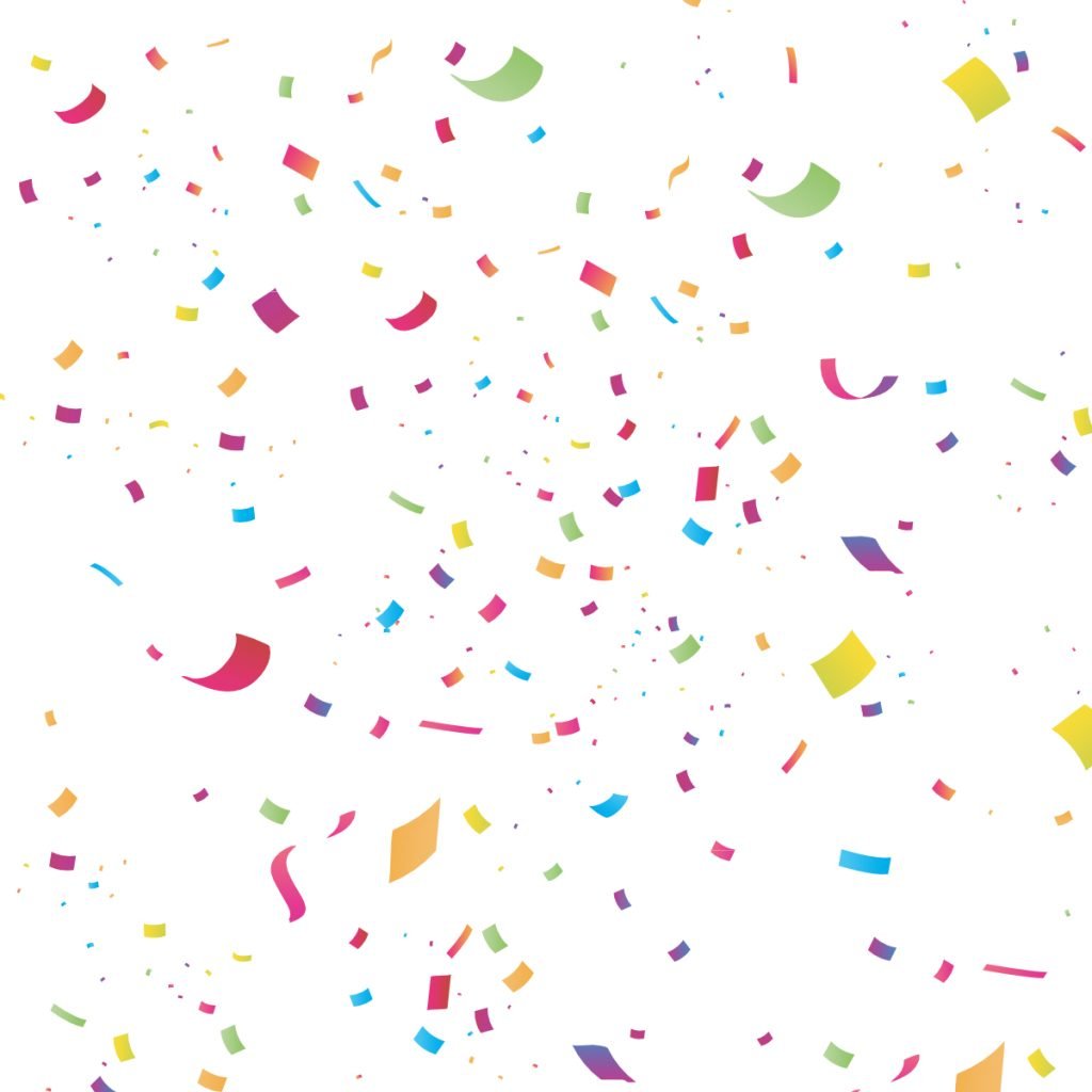 Realistic Confetti Background