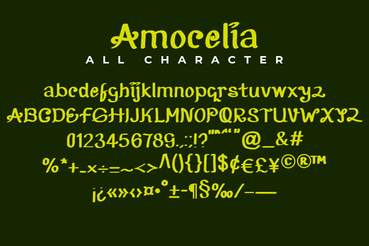 Amocelia Font