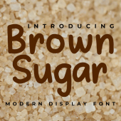 Brown Sugar Modern Display Font