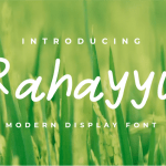 Free Rahayyu – Display font