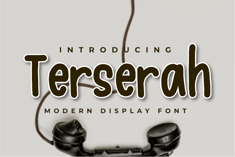 Free Terserah - Display Font