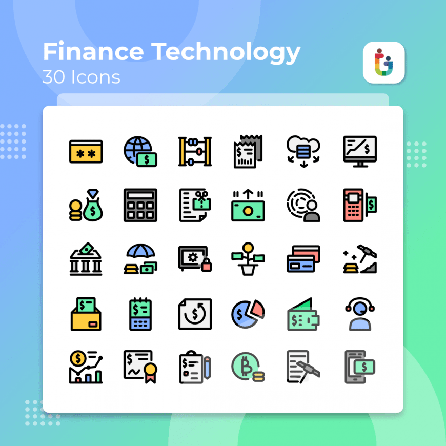 Finance-Technology-icons