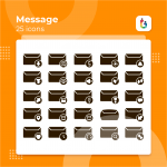 Message Concept Icon Pack