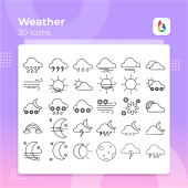 Best Free Icon Pack Weather Concept