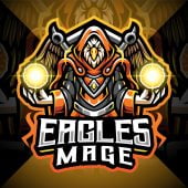 Eagles Mage Esport Mascot Logo