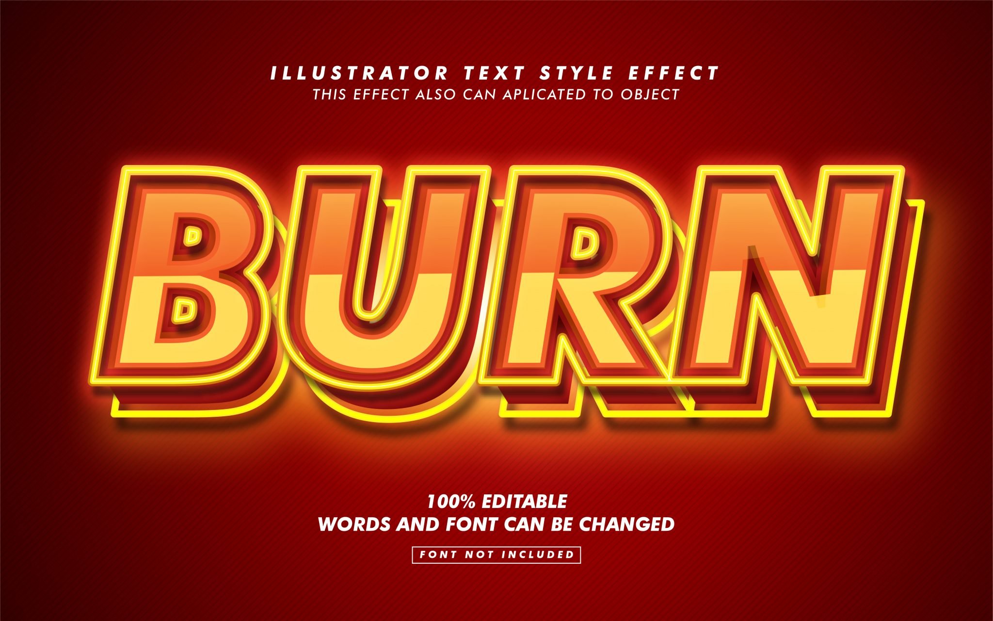 Burn text