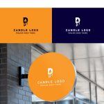 Candle Logo Template