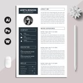 Clean and Modern Resume CV Template