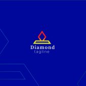 Minimal Diamond Logo Design – Clothing Brand