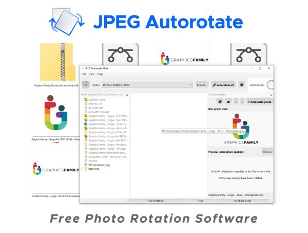 JPEG Autorotate : Free Photo Rotation Software GraphicsFamily