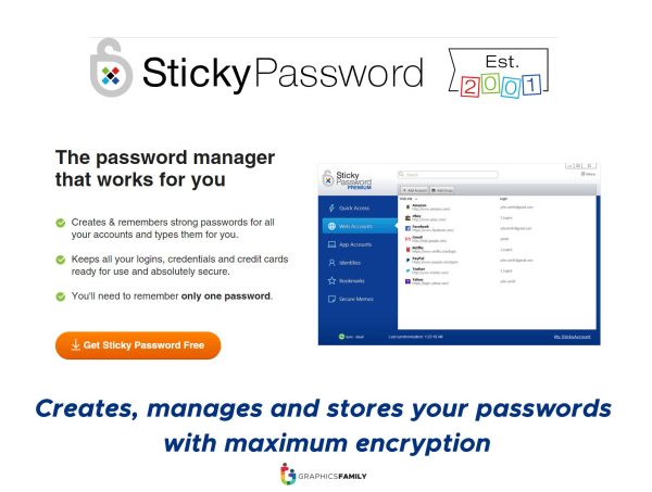 Sticky Password : Creates, manages and stores your passwords with ...