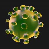 Free 3D Corona Virus Single Shape Illustration