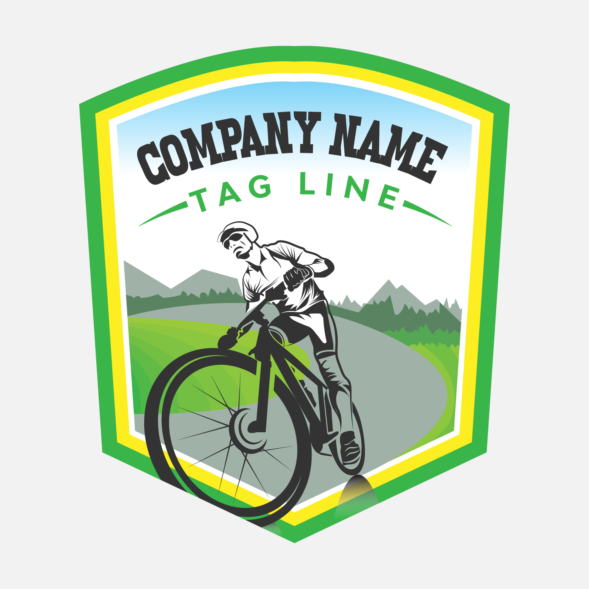 Bike Riding Free Logo GraphicsFamily