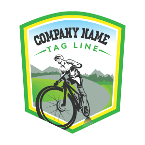 Bike riding logo-PNG-Transparent