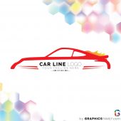 Car Line Logo Template