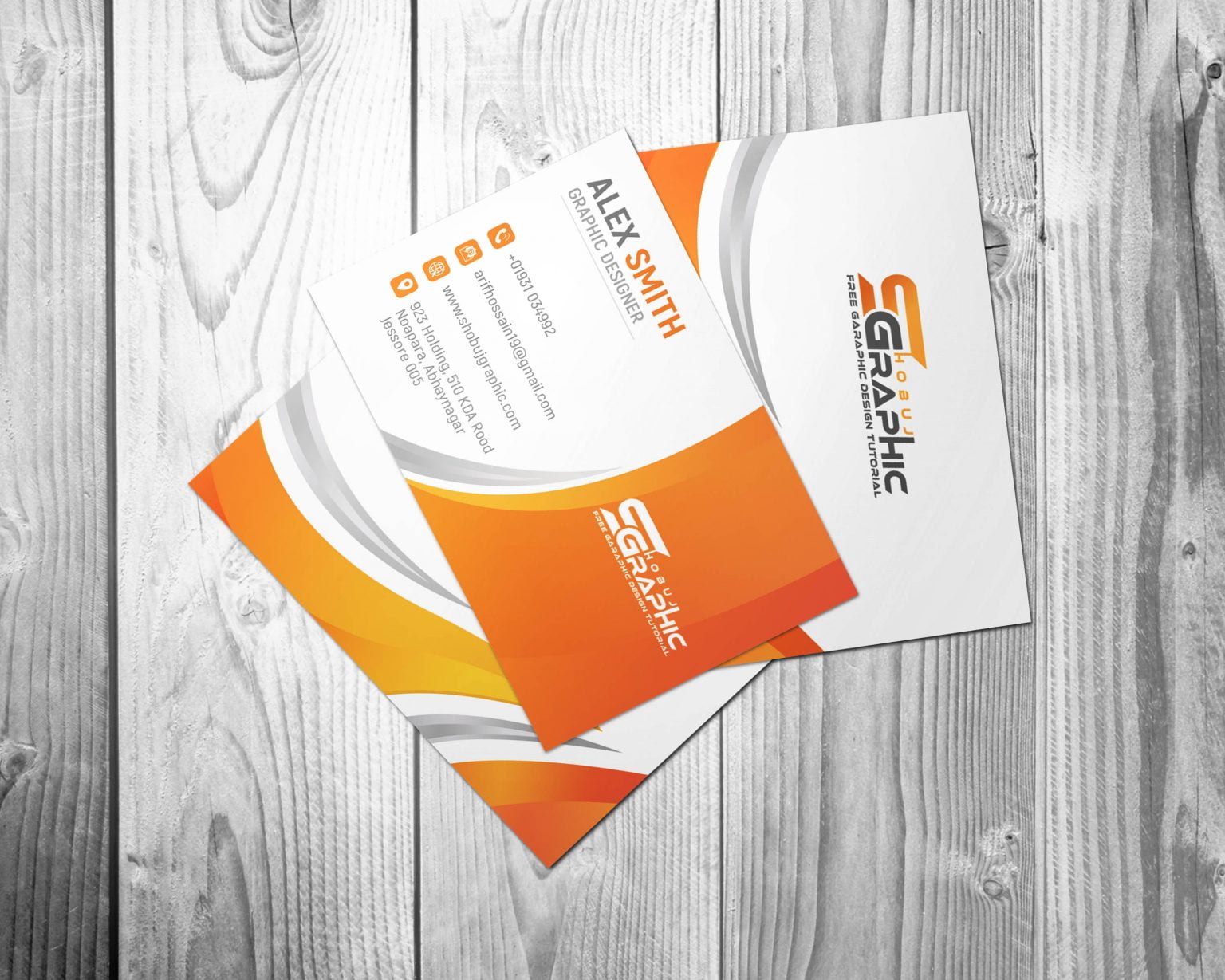 Digital Marketing Business Card Design Design – GraphicsFamily