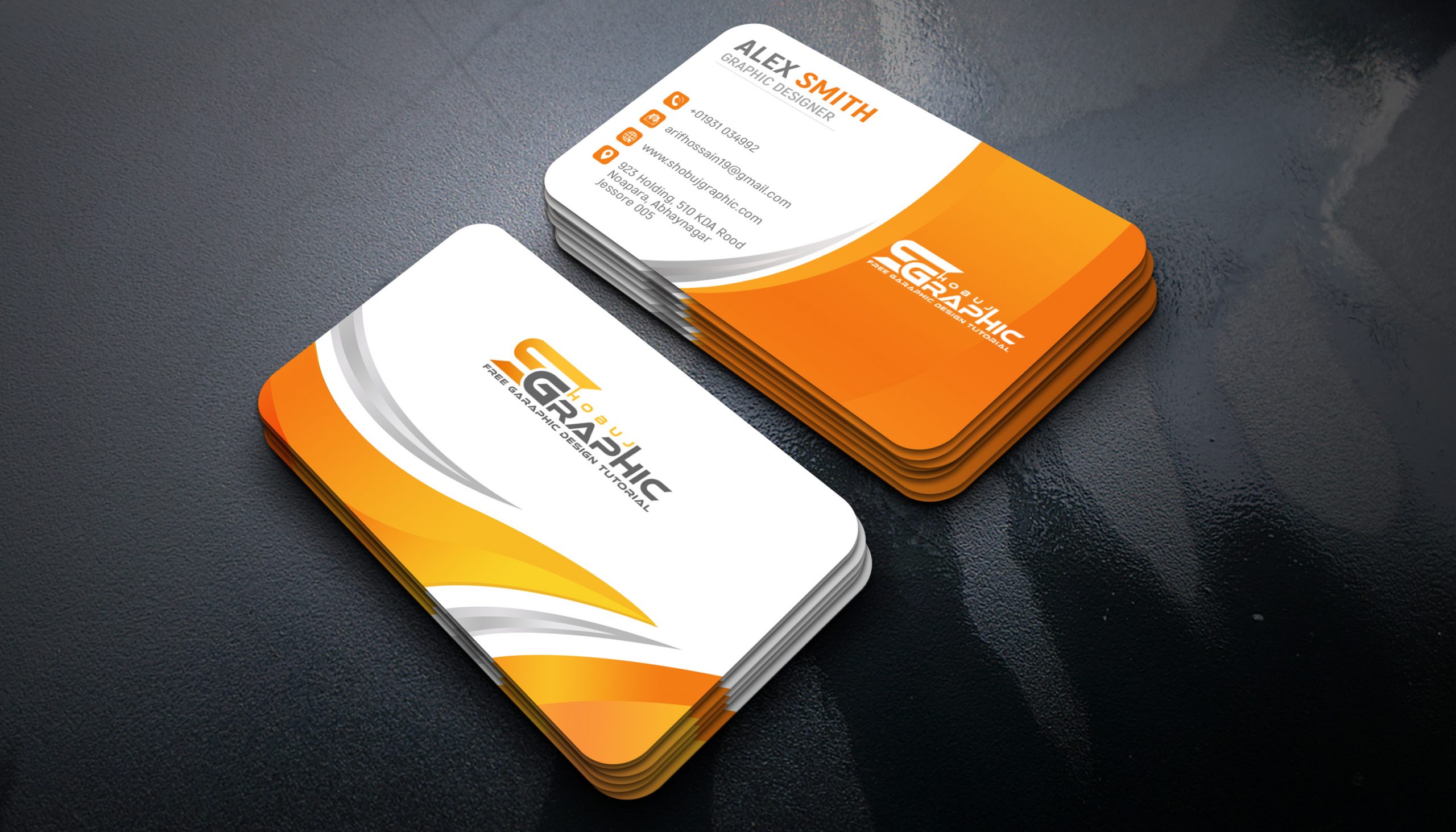 Digital Marketing Business Card Design Design - GraphicsFamily