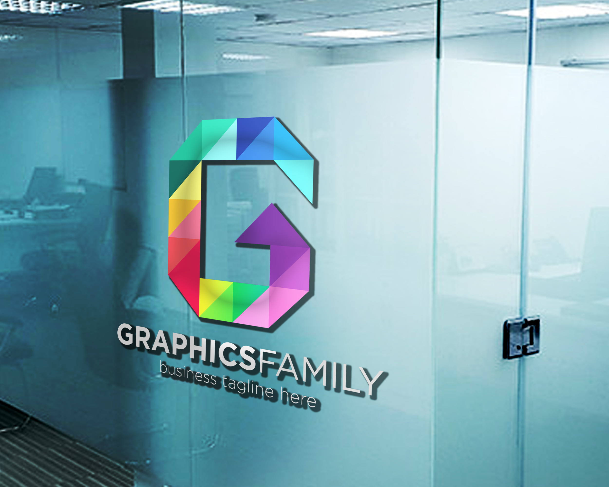 Download Free Psd Mock Up 3d Windows Logo Graphicsfamily