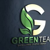 Green Tea Vector Logo Design