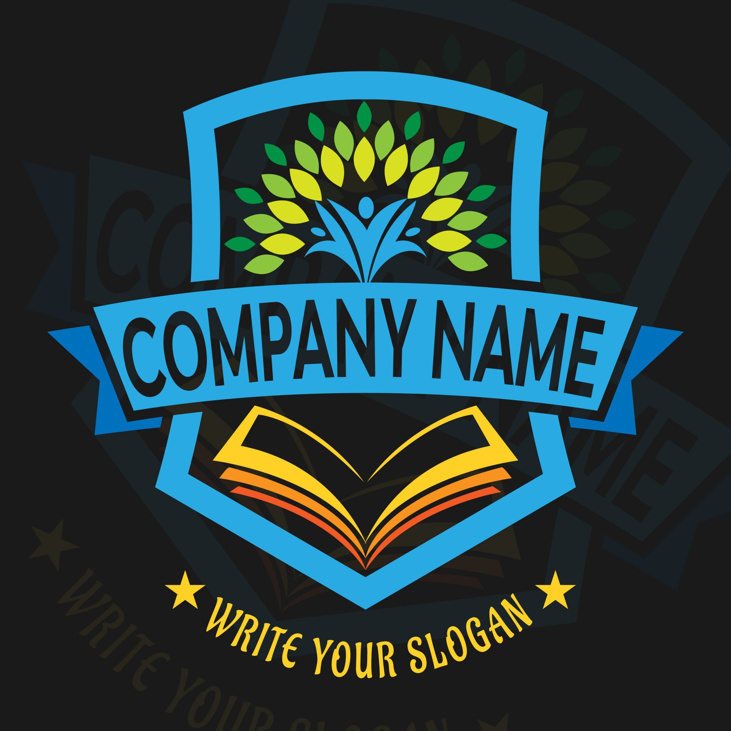 New Education Logo – GraphicsFamily