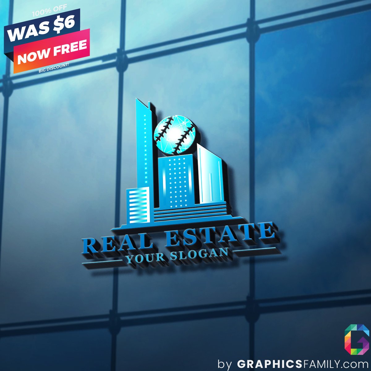 real estate flyer design logo