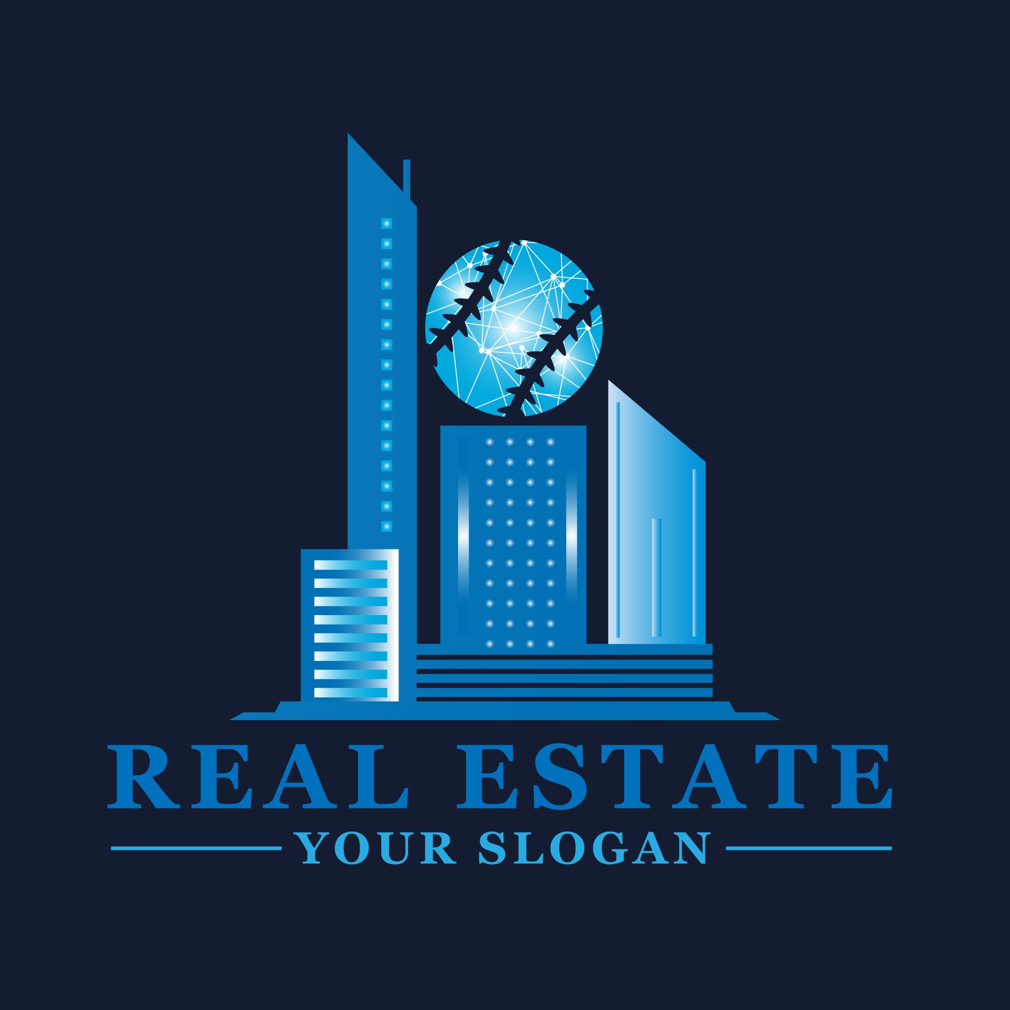 real estate flyer design logo